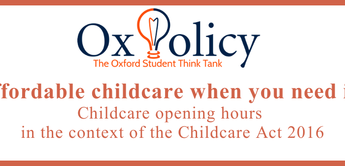 Affordable childcare when you need it? Childcare opening hours in the context of the Childcare Act 2016